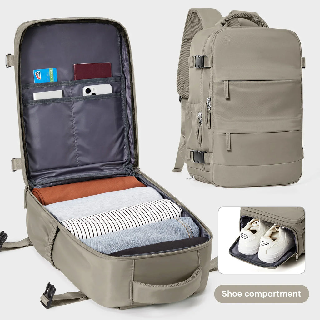 Waterproof Laptop Backpack Grey