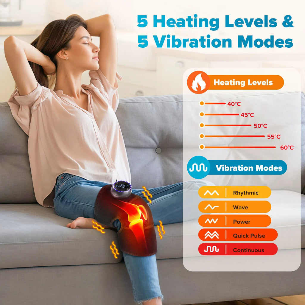 2PCS Heating Knee Shoulder Elbow Massager