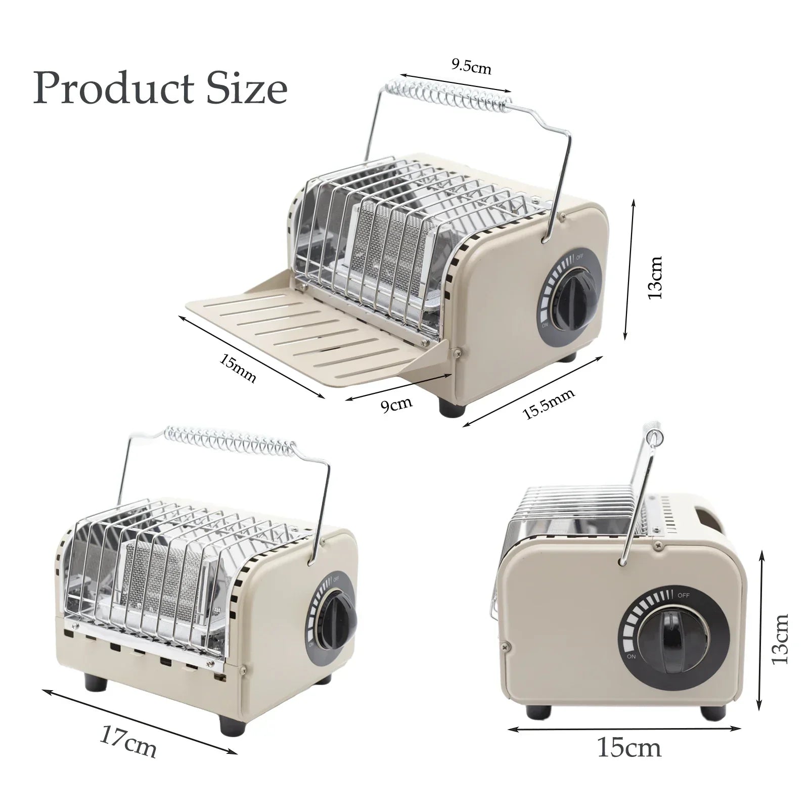 1200W Multifunction Camping Gas Burner Stove Grey