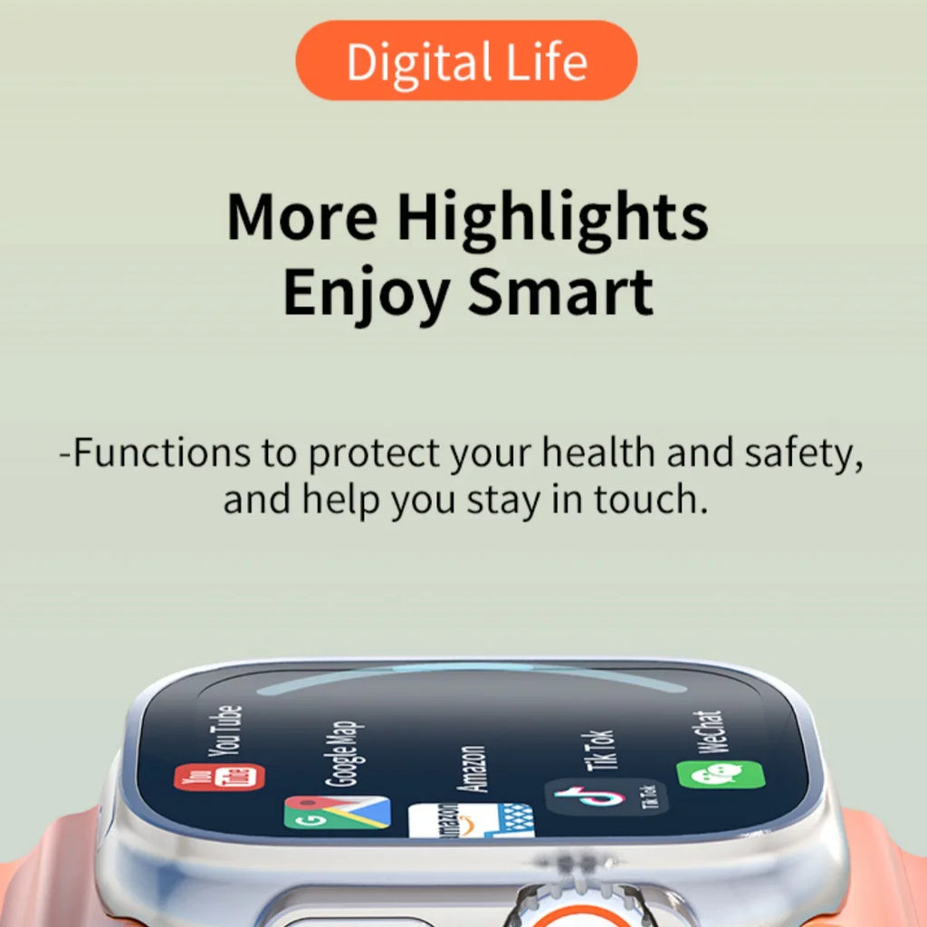 Android Smartwatch Rotary Camera Orange