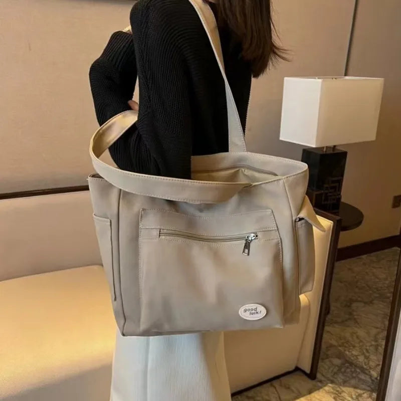 Womens Canvas Tote Bag Large Casual Shoulder Bag