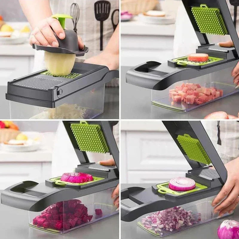 16 Pieces/Set Multifunctional Vegetable Chopper