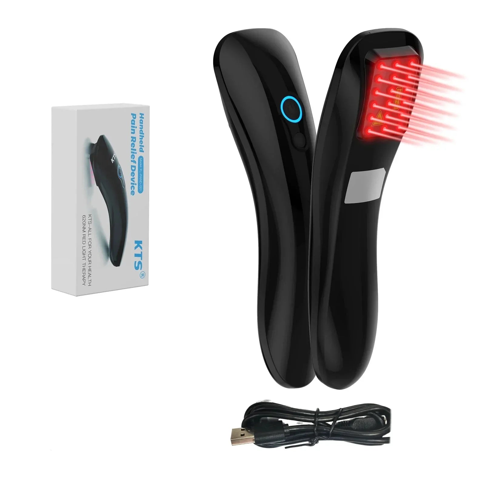 Cold Laser Therapy Device 18x620nm Diode Black