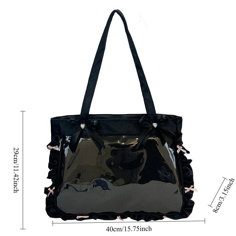 Cute Anime-Inspired Tote Crossbody Bag