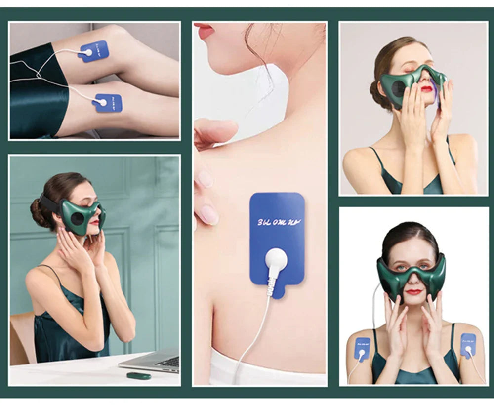 Facial Massager Face-Lifting Device Green