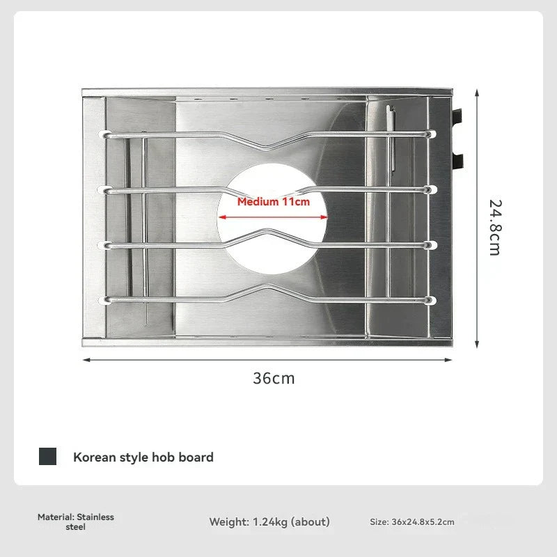 Stainless Steel Camping Furnace Plate Stove Frame
