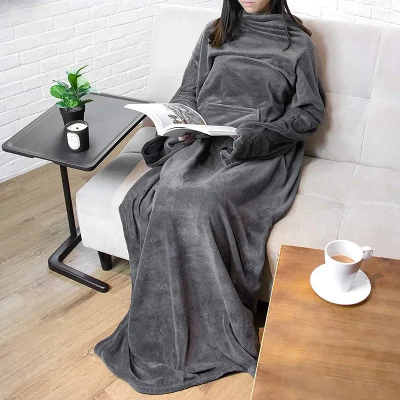 Wearable Flannel TV Blanket