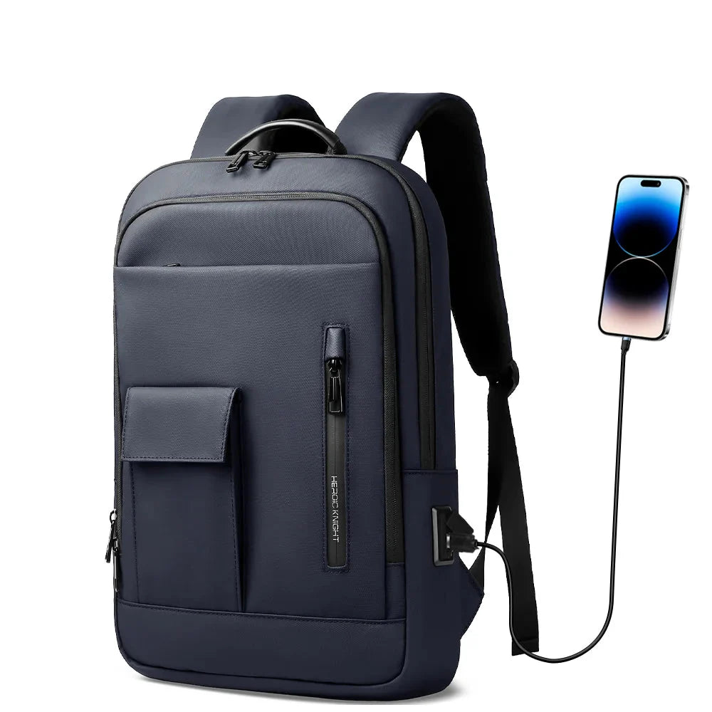 15.6 Laptop Backpack with Dual Charging Ports Blue