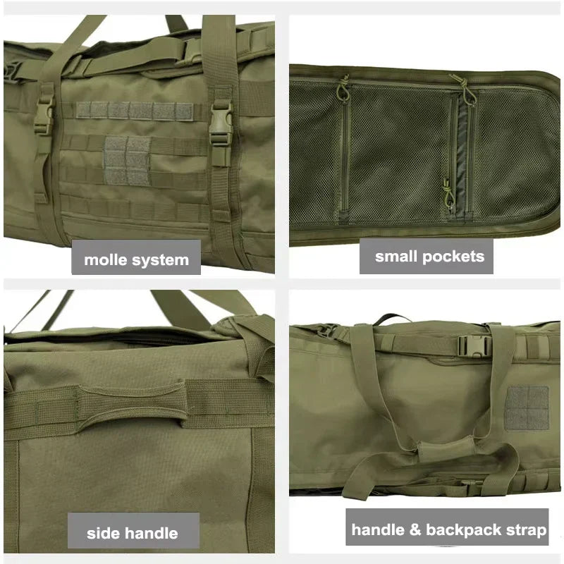 106L Tactical Duffel Bag Camping Green