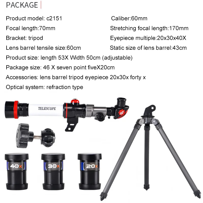 HD Professional Astronomical Telescope Monocular