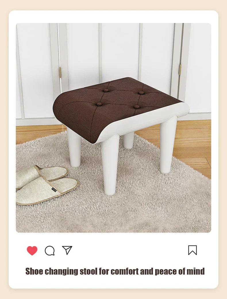 Multi-Functional Portable Office Footrest & Stackable Stool – L-Brown