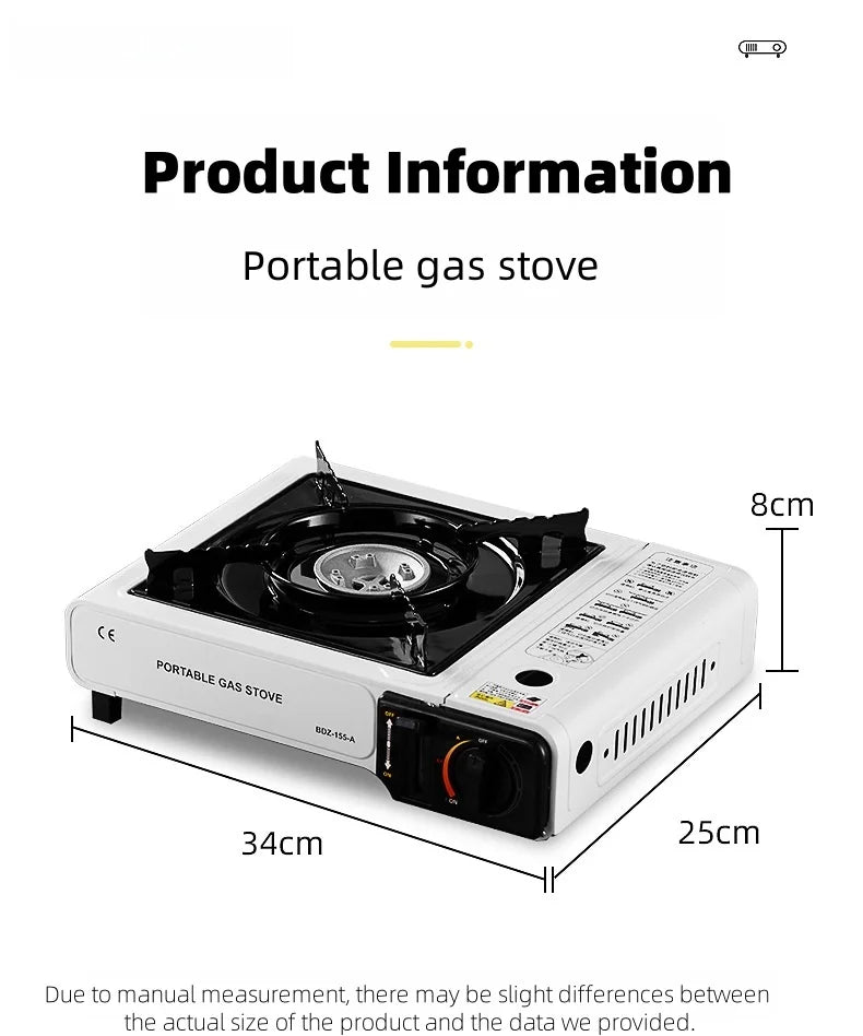 Portable Camping Cartridge Stove White