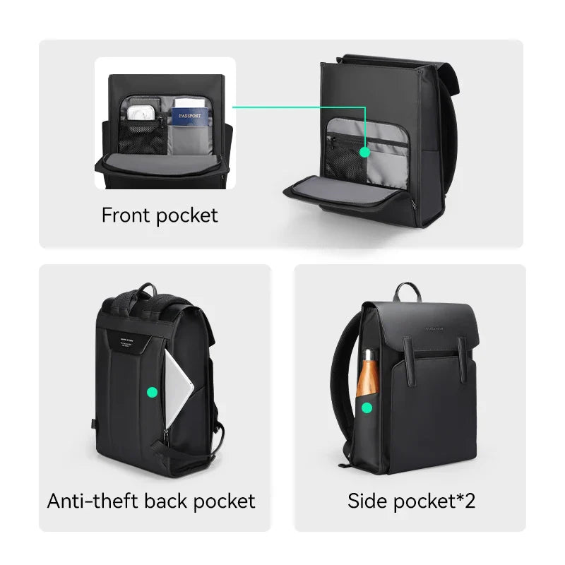 Classic 15.6 Laptop Business Backpack Black