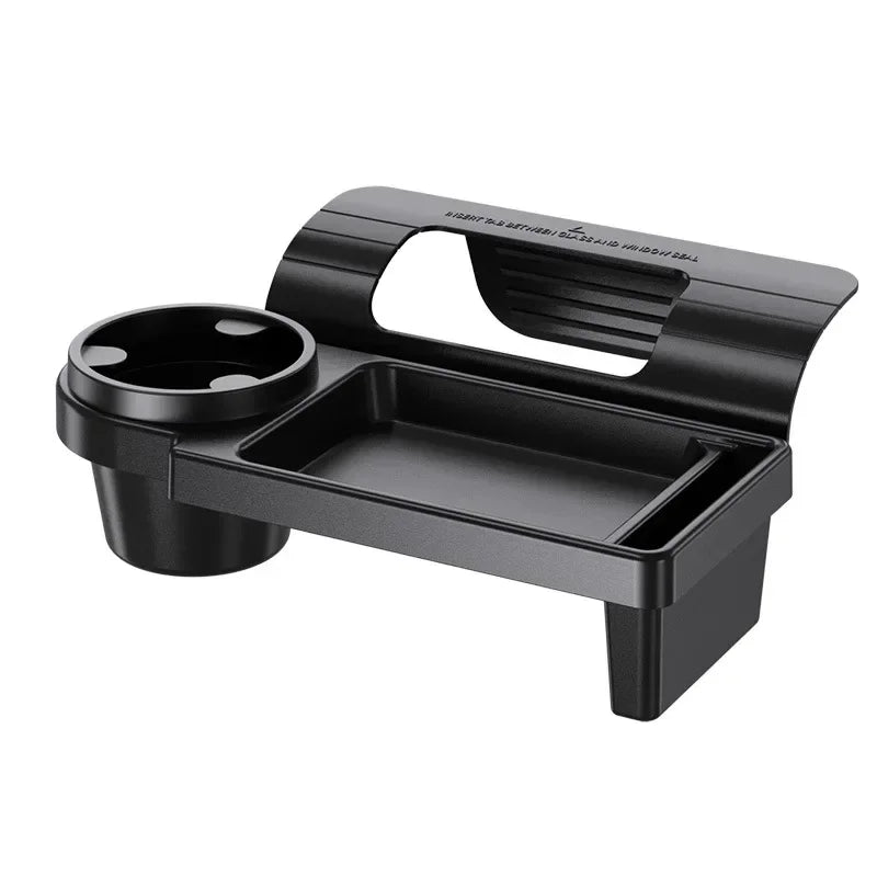 Multifunctional Car Side Door Hanging Organizer with Cup Holder Black