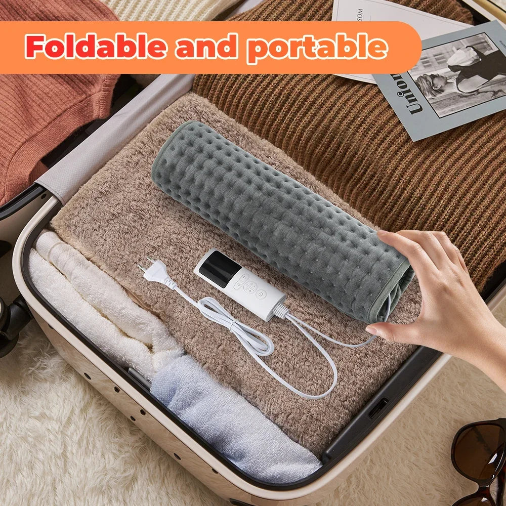 Electric Heated Foot Warming Mat – Soft Plush Washable Foot Heater
