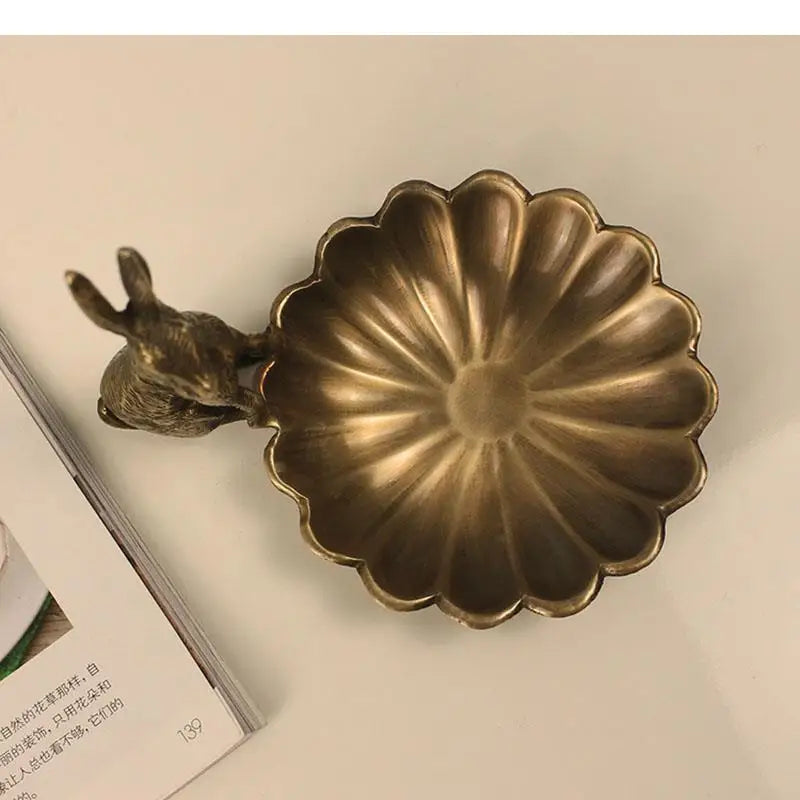 Whimsical Rabbit Brass Ornaments: Artistic Charm for Home Decor"