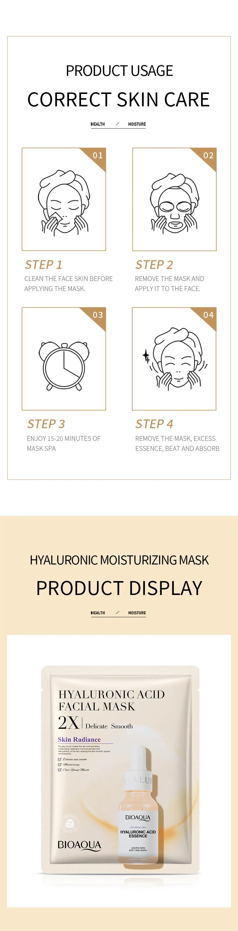 Centella Collagen Face Masks - Pack of 20