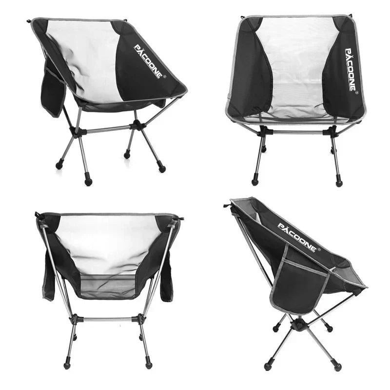 Camping Folding Moon Chair Black