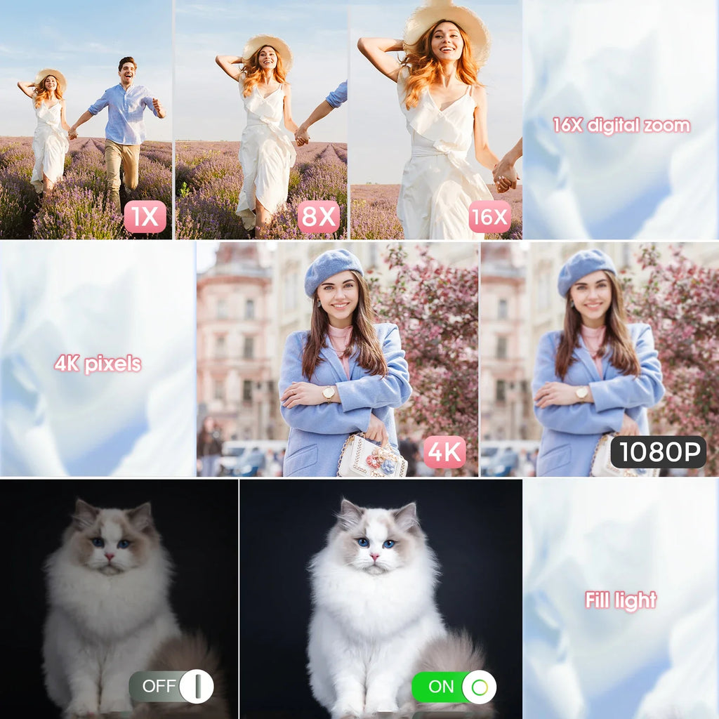 Digital Camera with Autofocus Pink