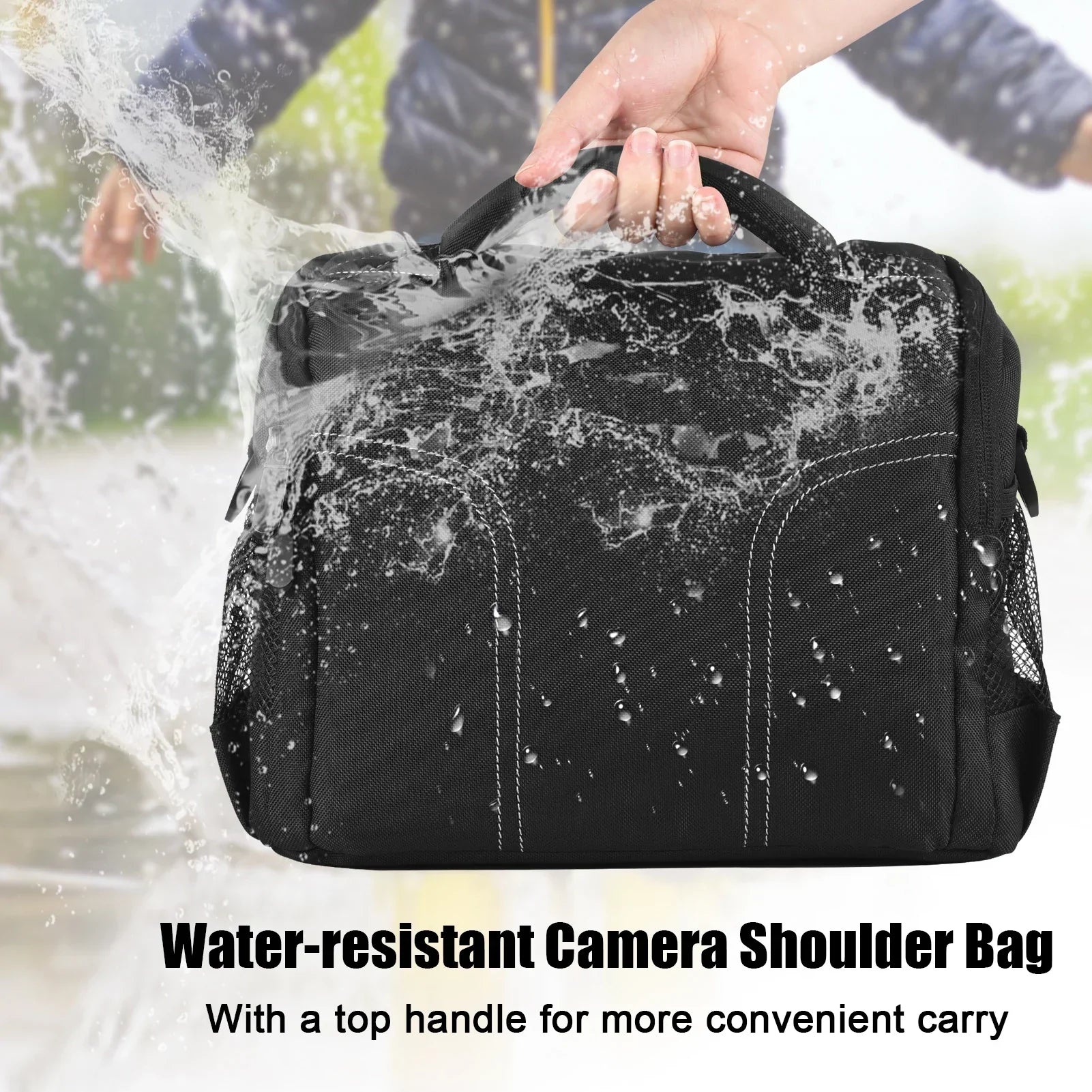 Camera Shoulder Bag Travel Case Black