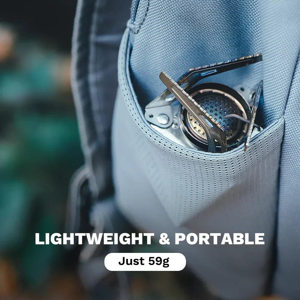 Ultralight Portable Backpacking Gas Stove 7165 BTU Camp Burner Silver