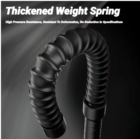 2Pcs Battle Rope Elastic Strength Training & Fitness Black