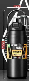 Stainless Steel Outdoor Thermos with Straw