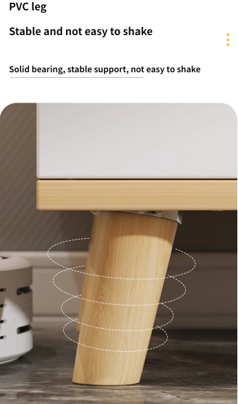Modern Small Bedside Table Storage Cabinet For Rental Rooms