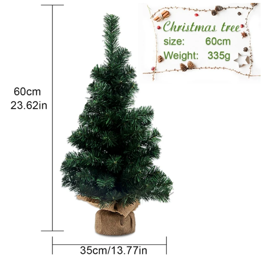 Premium Hinged Artificial Christmas Tree With Metal Stand