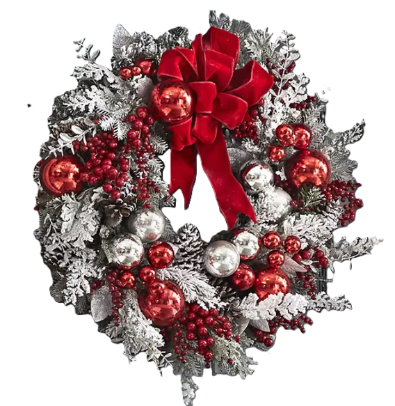 Christmas Wreath Rattan Set For Doors
