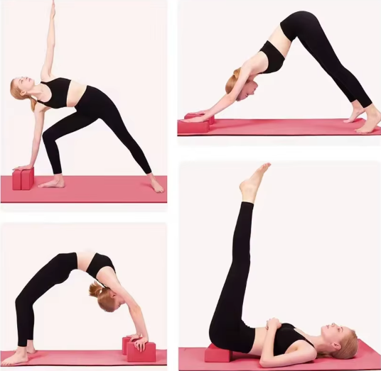 Yoga Blocks Eva Foam Building Cube (Pink)