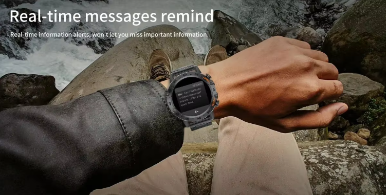 Bluetooth Smart Watch for Men (Black)