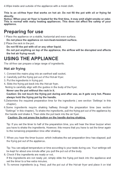 Air Fryer With Stainless Steel Non-Stick Pot