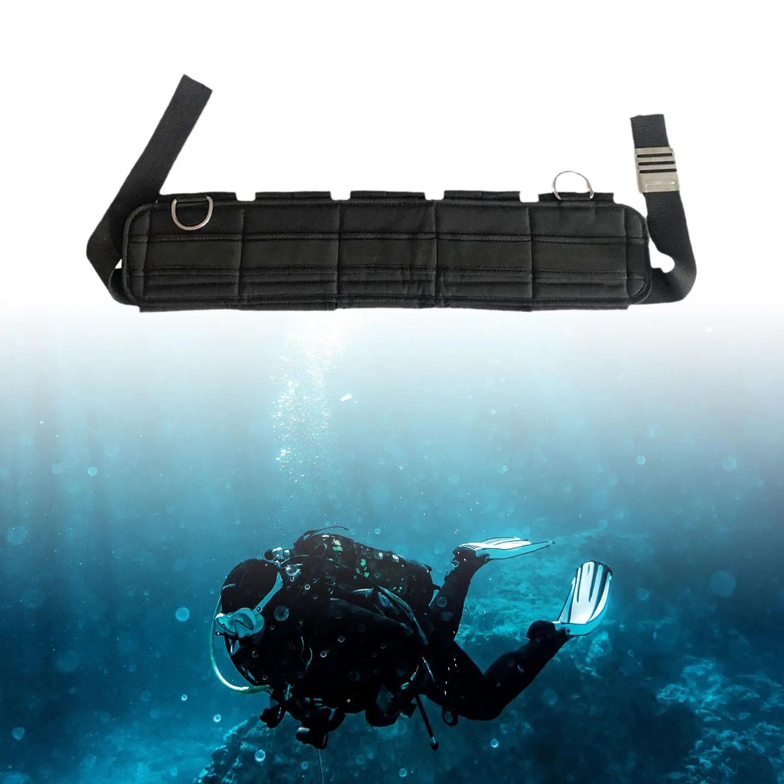 Waterproof Scuba Weight Belt With 5 Pockets For Customizable Buoyancy