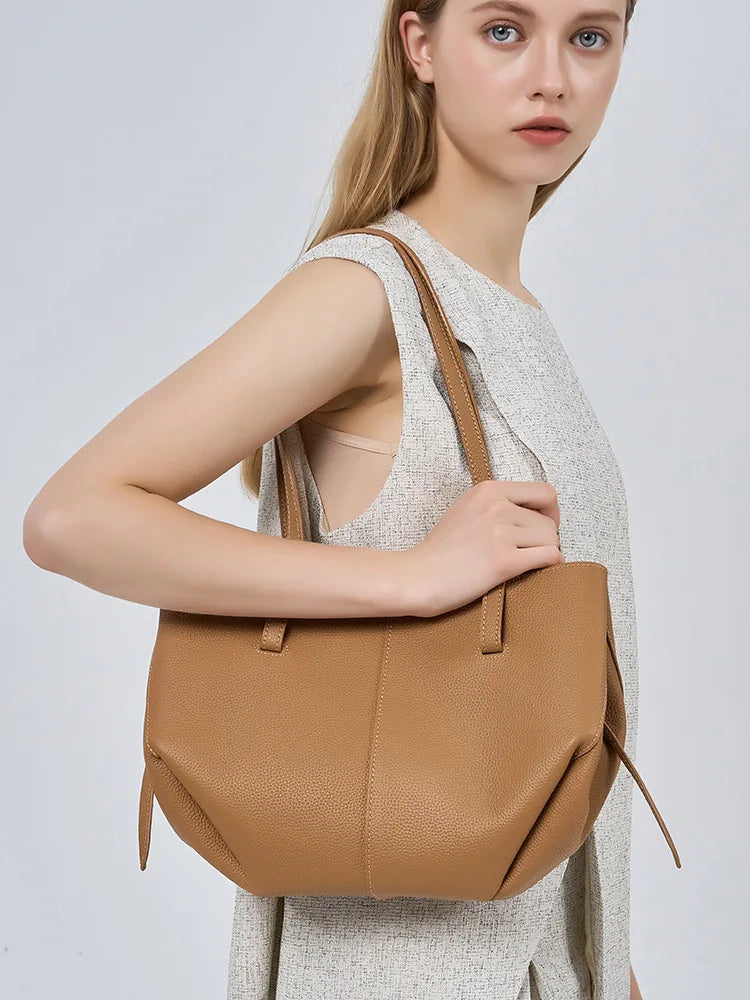 Genuine Leather Soft Tote Bag
