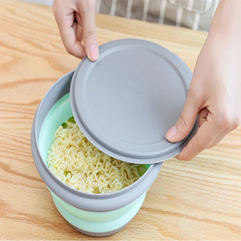 3Pcs/Set Bowl Sets Silicone Folding Lunch Box