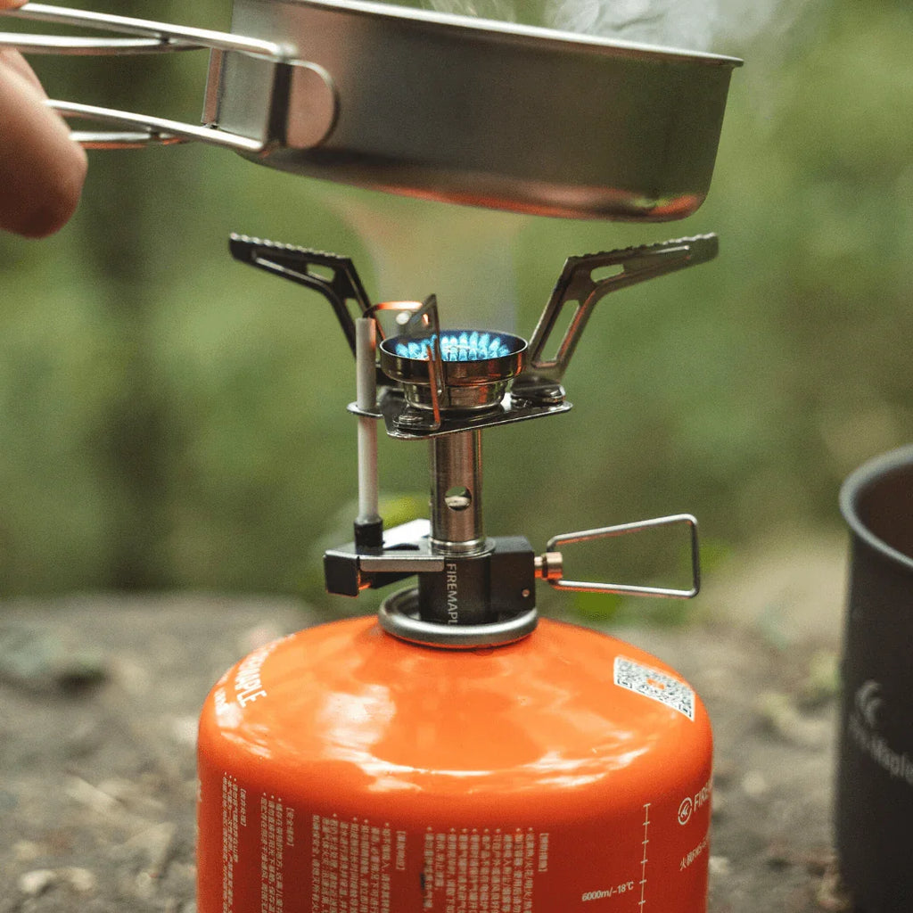 Ultralight Portable Backpacking Gas Stove 7165 BTU Camp Burner Silver