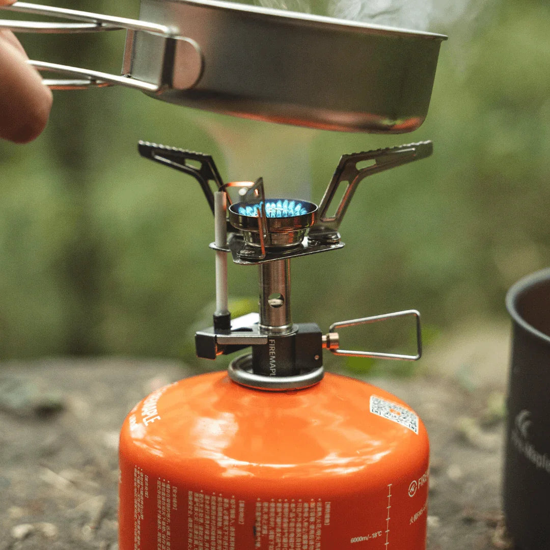 Ultralight Portable Backpacking Gas Stove 7165 BTU Camp Burner Silver