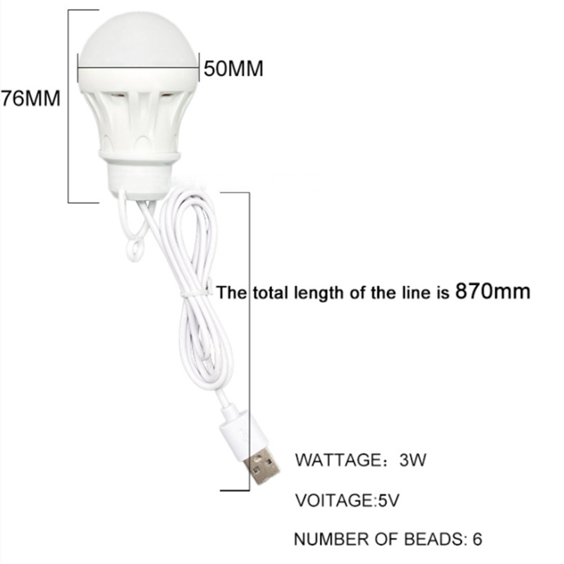 LED Lantern Portable Camping Lamp Mini Bulb