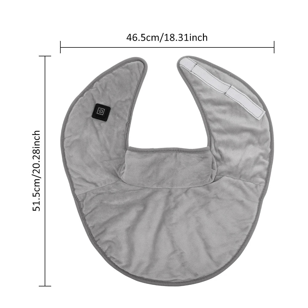 Electric Neck & Shoulder Heating Pad Wrap with Adjustable Heat Settings