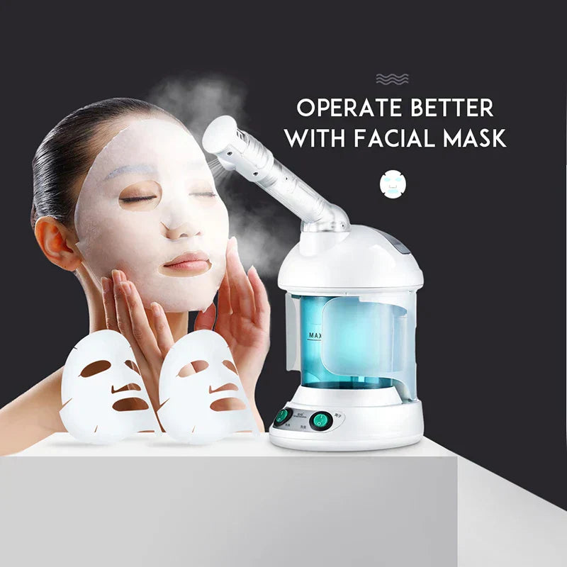 Portable Facial Steamer- Face Mist Spray, Professional Ionic Technology(UK PLUG)
