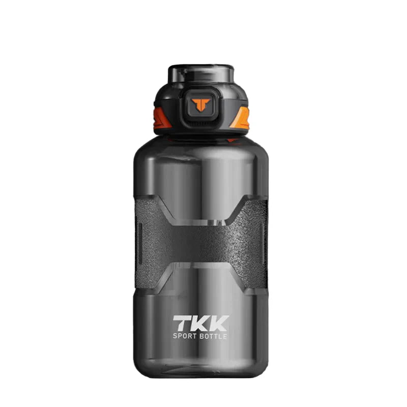 1000ML Tritan Water Bottle with Straw Black