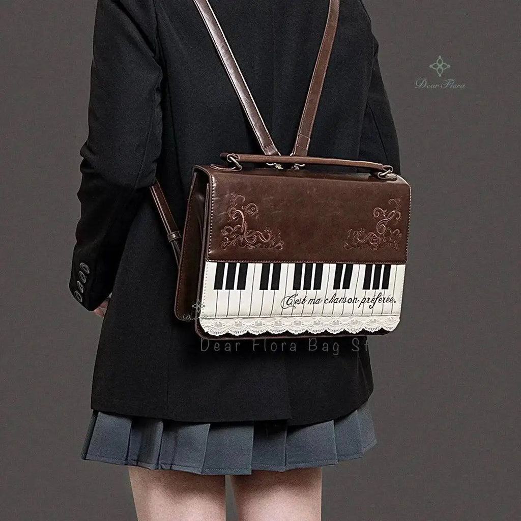 Vintage Piano Crossbody Bag