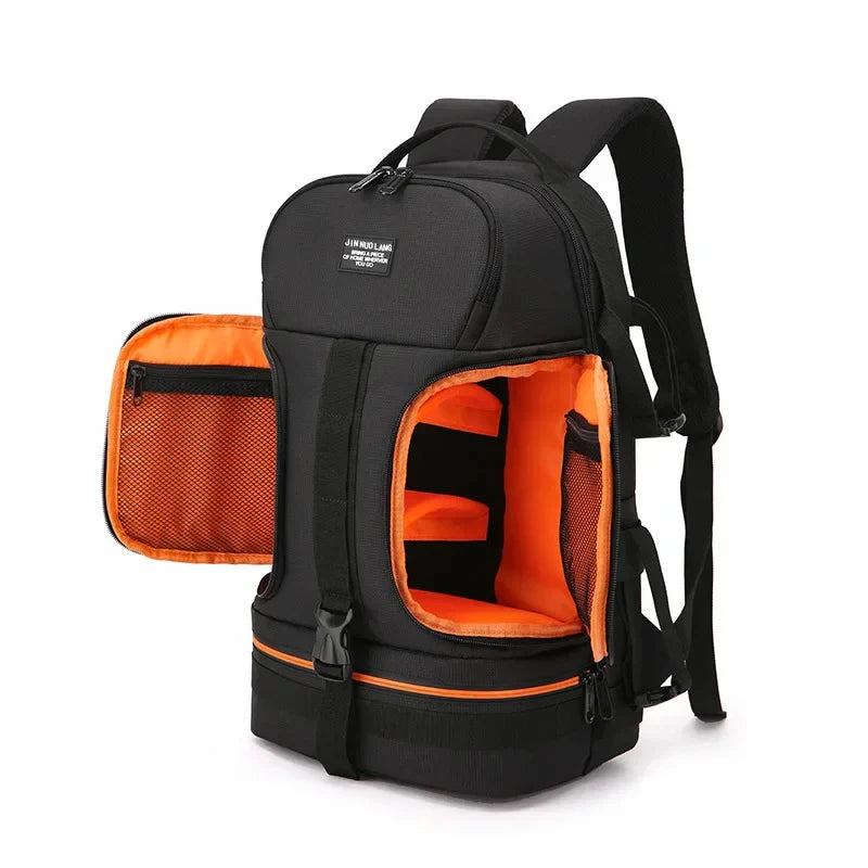Waterproof Laptop Camera Backpack Orange