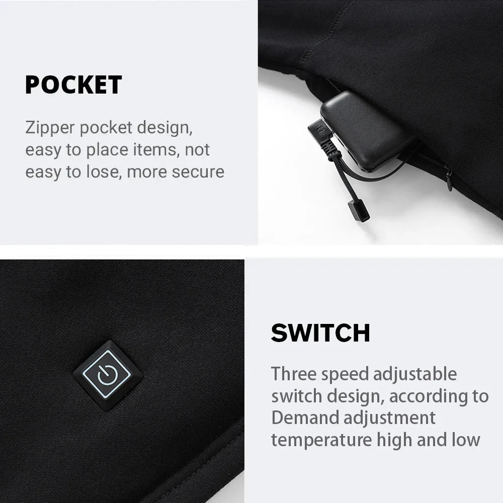 USB Rechargeable Heated Thermal Jacket & Base Layer Set