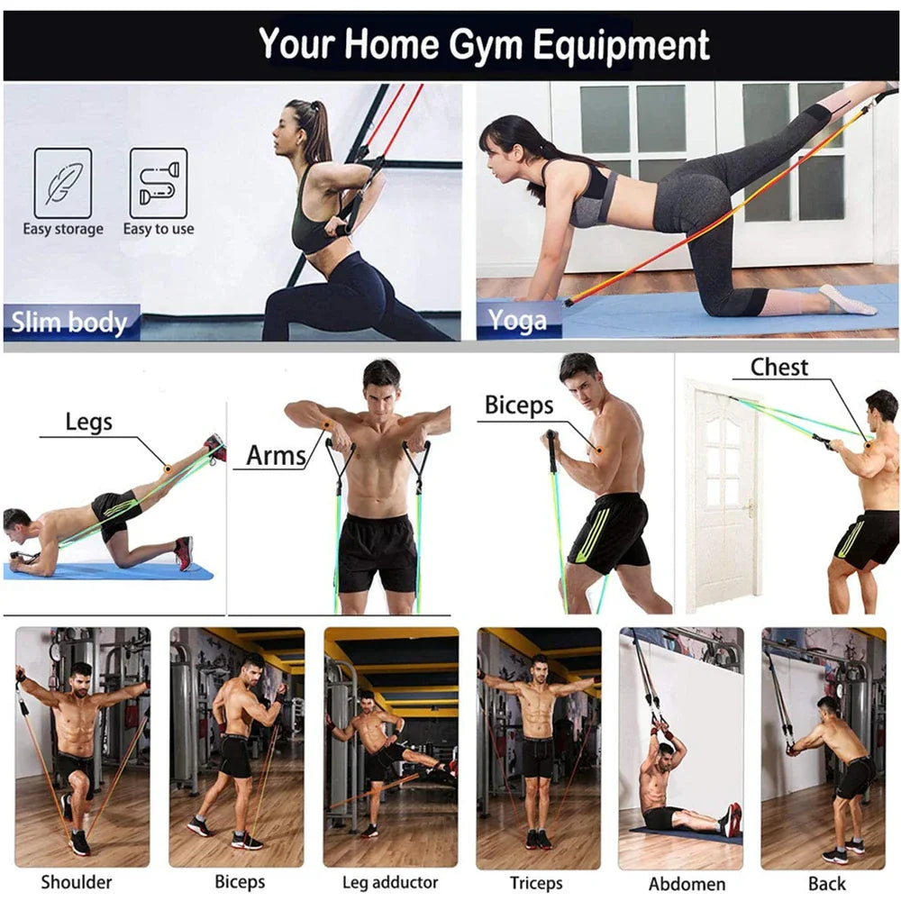 Resistance Bands for Yoga & Fitness Training
