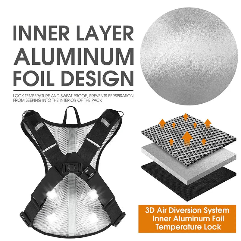 10L Ultralight Cycling Backpack with Hydration Water Bag Black