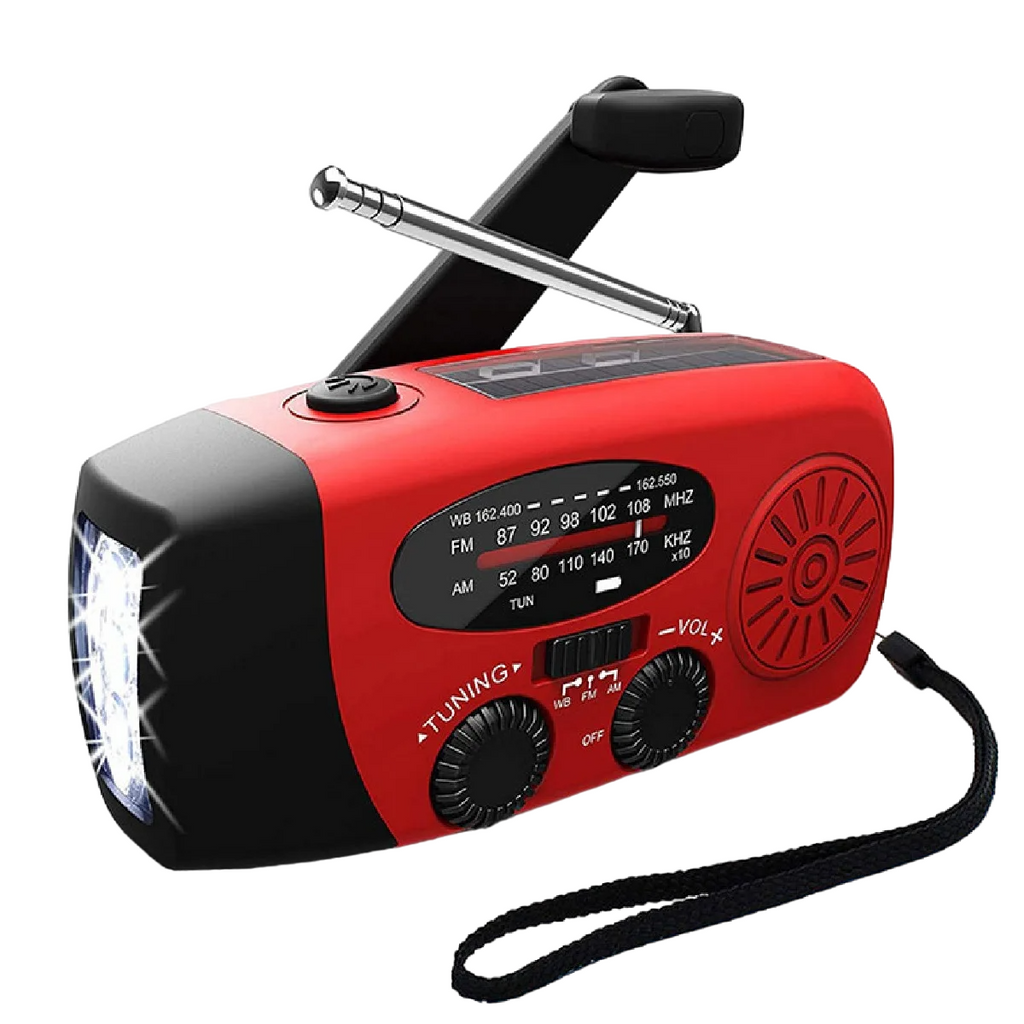 Solar Powered Camping Light With AM/FM Radio