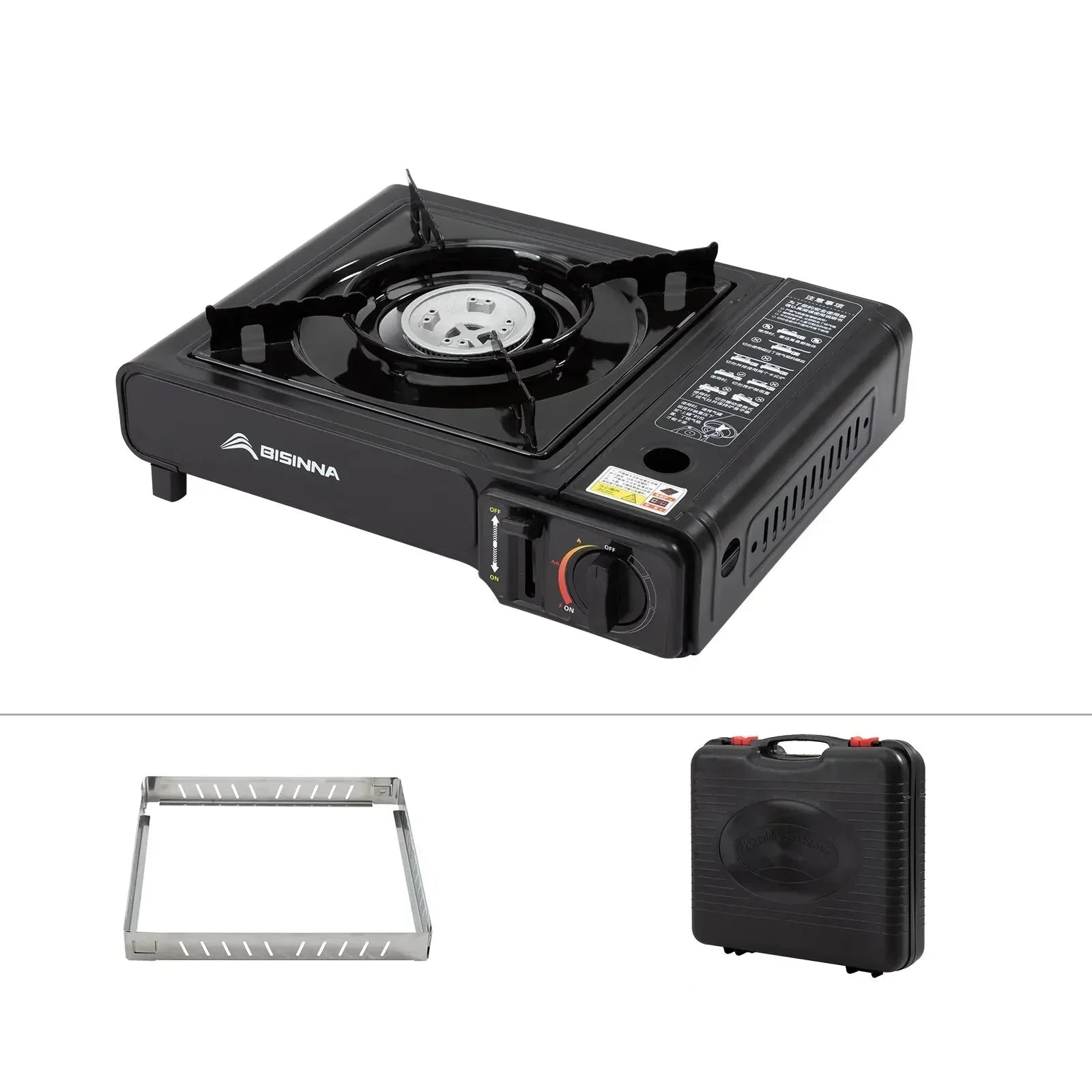 2900W Camping Cassette Stove Black