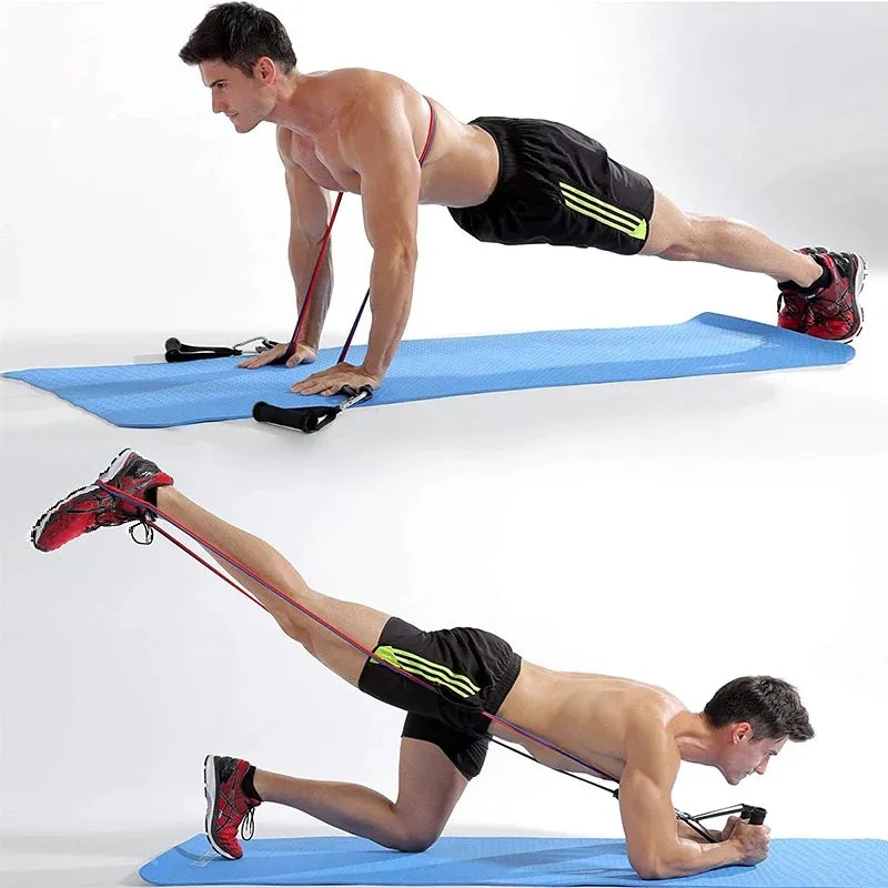 150LBS Portable Resistance Bands for Bodybuilding and Fitness